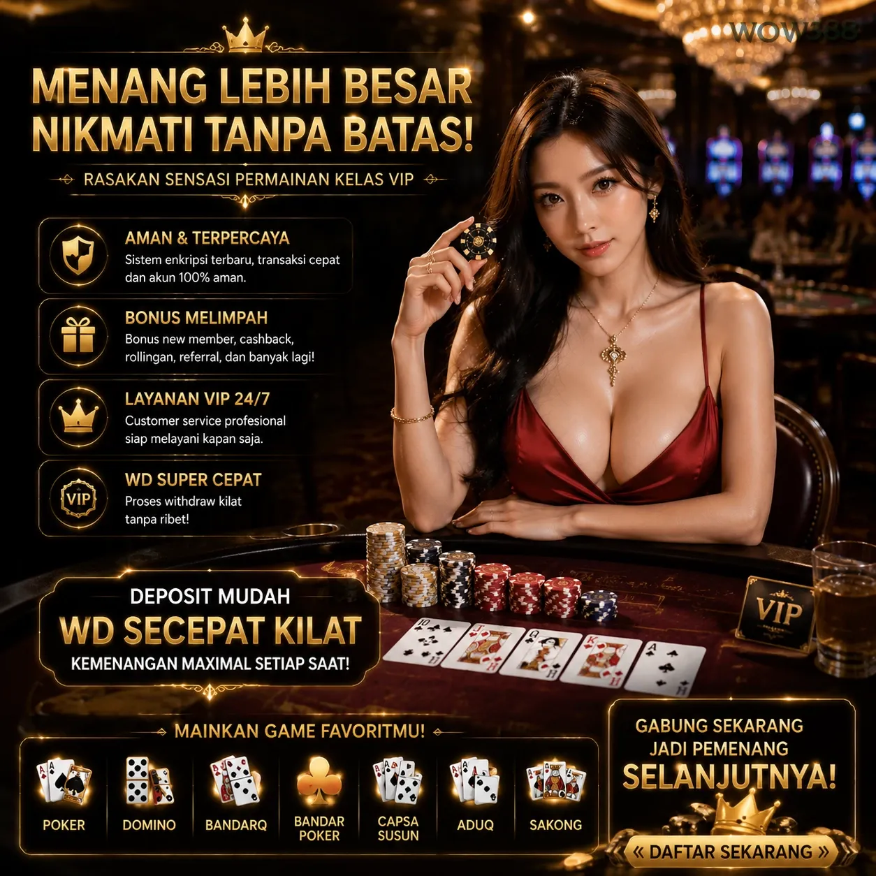 Ikon aplikasi wow388 resmi